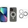 3PACK - Ochranné sklo + Crystal Air kryt s MagSafe + ochranné sklíčko kamery pre iPhone 13 Pro