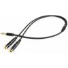 GEMBIRD 3,5 mm jack audio+microphone redukce, 20 cm, 2xF/M, 4pin CCA-417M