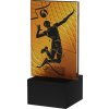 Sklenná trofej Amber Volejbal H-12 cm hr. 0,6 cm