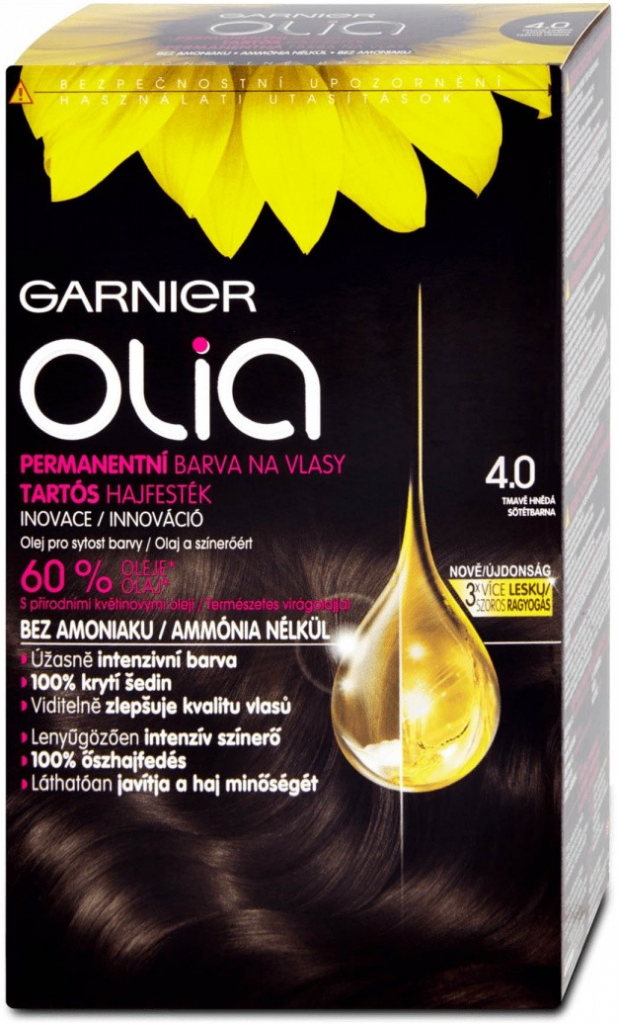 Garnier Olia 4.0 tmavo hnedá farba na vlasy 50 g od 4,96 € - Heureka.sk