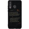 Picasee silikonový černý obal pro Huawei P30 Lite - POET