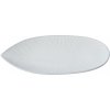 MIJ Tanier na predjedlo SNOW LEAF 21 cm biela keramika