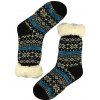 Pesail Zimné ponožky Black s baránkom merino MC 118 42-44 čierna