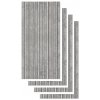 RE-DESIGN, Sada 4 ks obkladových panelov, sivý filc, Betón, 800x400 mm, 4ks
