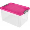 HEIDRUN Plastový úložný box s vekom Clip box 31l
