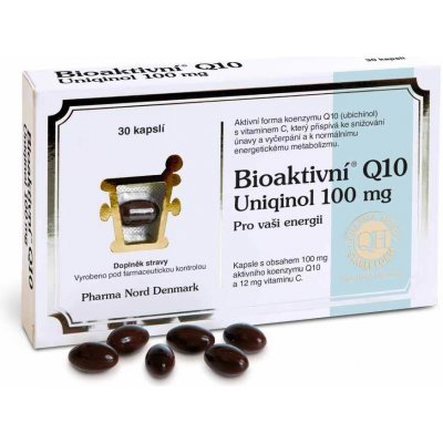 Nord Pharma Bioaktivní Q10 Uniquinol 100 mg 30 kapsúl