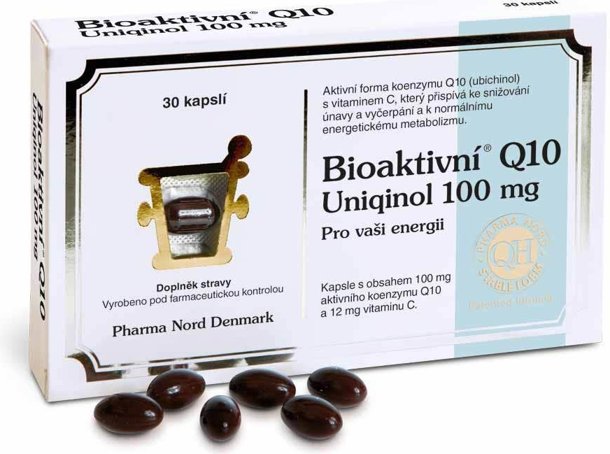 Nord Pharma Bioaktivní Q10 Uniquinol 100 mg 30 kapsúl