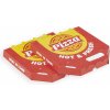 WorldOffice sro Krabica na pizzu z vlnitej lepenky 26 x 26 x 3 cm (100 ks) potlač červ
