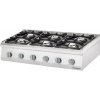 STALGAST Vestavný plynový sporák 6 hořáků (3,5+2x5+2x7+9), G30 1200x700x250mm | STALGAST, Linia 700