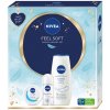 Nivea Soft Trio Sprchový gél 250 ml + roll-on 50 ml + krém 100 ml