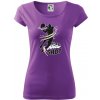 Basketball - jump shot - Dámske tričko Pure - 2XL ( Fialová )