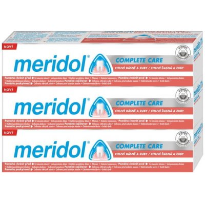 Meridol Complete Care citlivé dásně a zuby zubní pasta 3 x 75 ml