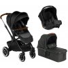 JANÉ Kočík kombinovaný Crosslight + korba Micro Pro + autosedačka Koos i-size Cold Black
