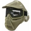 KOMBAT maska celotvárová s mriežkou COYOTE