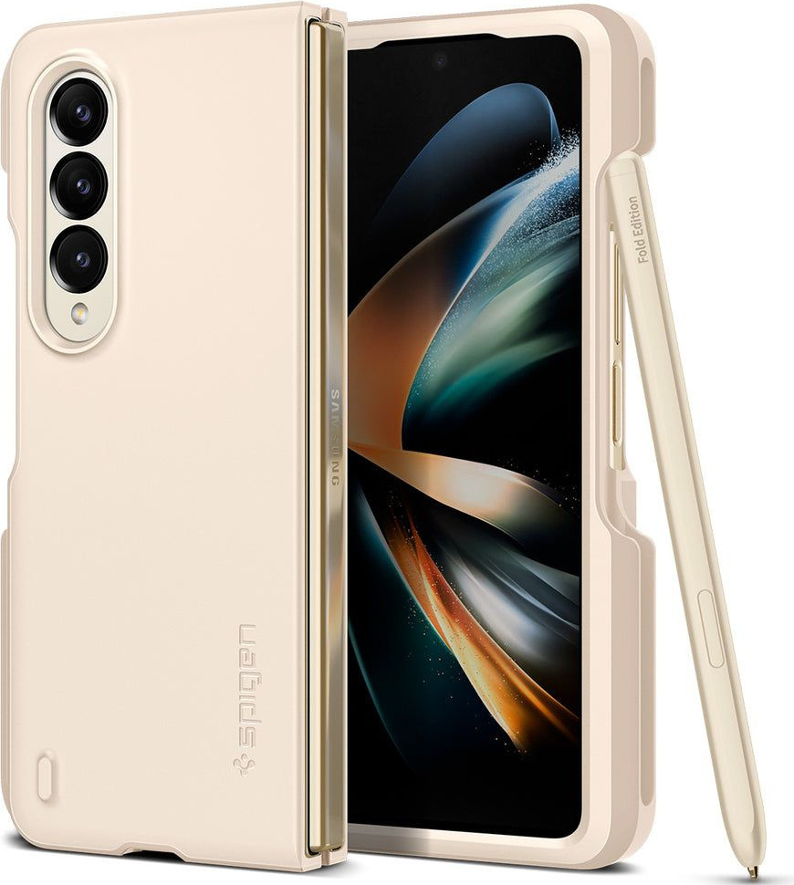 Púzdro Spigen Thin Fit Pen Samsung Galaxy Z Fold 4 Pearled Ivory