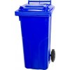 Nádoba MGB 120 lit., plast, modrá 5002, HDPE, popolnica na odpad
