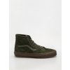 Vans Sk8 Hi Tapered (hairy suede olive/gum) 44, zelená