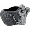 OBAL SRDCE ANJEL CEMENT SIVO STRIEB. 15.5x13x12.5CM