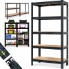 Monzana Regál Heavy 90 x 40 x 180 cm čierna 109547