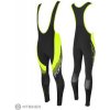 FORCE F58 nohavice s trakmi, bez vložky, čierna/fluo žltá XS