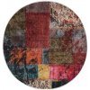 Prateľný koberec patchwork φ120 cm viacfarebný protišmykový-ForU-337969