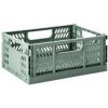 3 Sprouts CRATE M 28 cm skladacia zelená