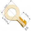 SOLEX Káblové lisovacie oko 3,1mm 1,5–2,5mm neizolované