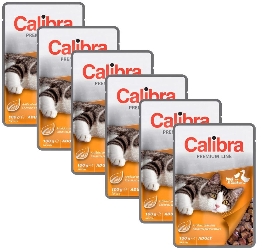 Calibra Cat Premium Adult Duck & Chicken 6 x 100 g