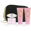 Versace Bright Crystal darčeková sada pre ženy toaletná voda 90 ml + telové mlieko 100 ml + sprchový gél 100 ml + kozmetická taška