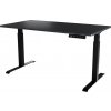 Stůl s elektrickým nastavením výšky MOON LONG 150x80x72-120 černý/antracitový