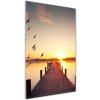 Vertikálny foto obraz akrylový Západ slnka mólo 50x100 cm