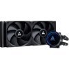 CHIEFTEC vodní chlazení CPU Iceberg 240 Dark, 2x120mm, ARGB vodní blok, LGA1851, AM5, černá