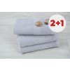 Set 2 uterákov EKONOM světlo šedý + uterák ZADARMO