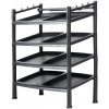 Botník 4 poschodia Black 52 x 34 x 67 cm