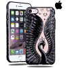 SHENGO Silikónové Púzdro Diamond Swan pre Apple iPhone - Čierne (8 Plus, 8, 7 Plus, 7, SE 2020, 6s Plus, 6s, 6 Plus, 6, SE, 5s, 5) iPhone: 6s Plus, 6 Plus