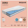 Benab Penový matrac Benab Zero Hard Matrac 80 x 200 cm H3 / H5 tvrdosť 19 cm výška Penové matrace, Strieborná, Kokos, PUR, 7 zón, Nopy, Partnerský matrac
