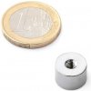 Neodymový magnetický úchyt valec Ø 12 v. 8 mm, závit M4, sila 4 kg