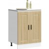 vidaXL Kuchynská spodná skrinka Porto, dub sonoma, kompozitné drevo