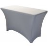 TENTino Elastický poťah STANDARD na skladací stôl 122x60 cm VIAC FARIEB Farba obrusu: SVETLOŠEDÁ / SILVER