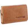 Kožený držiak na karty GreenLand Nature s RFID ochranou 10 x 7 cm
