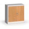 Alfa 3 Zvárané skrine s lamino dverami, 800 x 800 x 400 mm, RAL 7035/buk