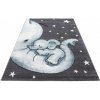 Najkoberce Kids Spiaci sloník modrý 200x290 cm
