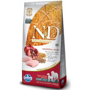 N&D dog Low Grain Adult Mini Chicken, Spelt, Oats & Pomegranate 2,5 kg