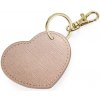 Prívesok na kľúče BagBase Klip na kľúče srdce BG746 Rose Gold 7 x 6 cm