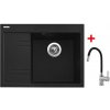 Sinks RIM 650 P Metalblack + Flexia