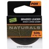 Fox náväzcová šnúrka naturals braided leader 20 m - 50 lb