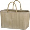 Chic Antique Prírodná hnedá plážová taška z palmových listov Beach Bag - 40*19*27 cm - Chic Antique