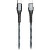 Colorway Datový Kabel USB-C/ USB-C/ 3A/ Fast Charging 65W/ 1m/ Šedivý CW-CBPDCC040-GR
