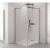Polysan THRON SQUARE obdĺžnikový sprchový kút 1100x800mm, hranaté pojazdy, rohový vstup TL2180-5002