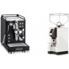La Pavoni Mini Cellini, black + Eureka Mignon Specialita, CR white